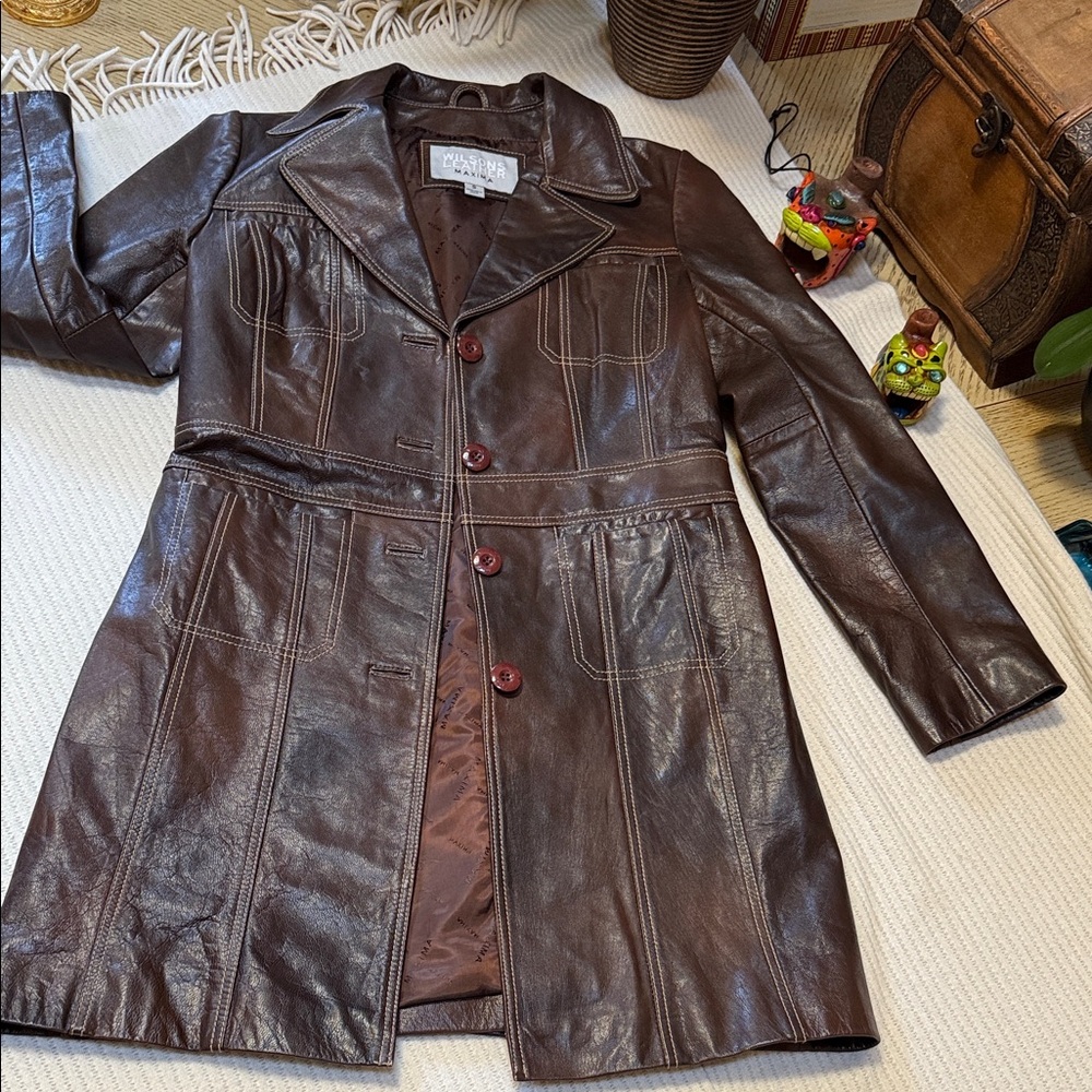 Wilsons Leather Jacket - Brown - image 2